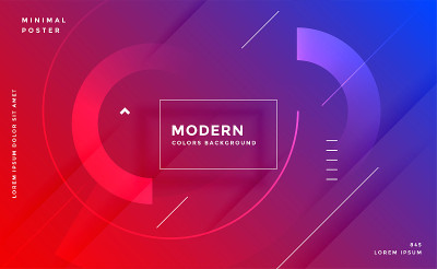 modern vibrant abstract gradient trendy style back