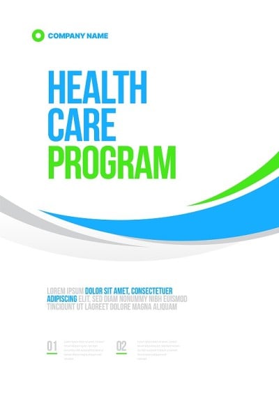 Vector layout design template for medicine. A4 siz