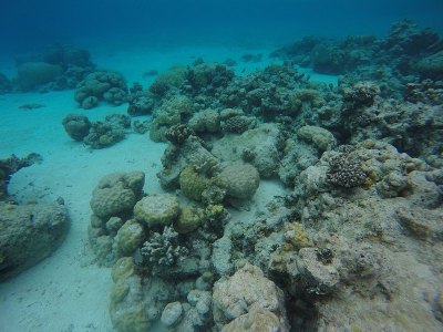 环礁的边缘和沙天堂在Truk泻湖，Chuuk