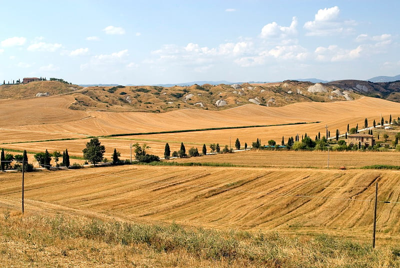 塞内西岛，Val d'Orcia(意大利托斯卡纳)的特色景观