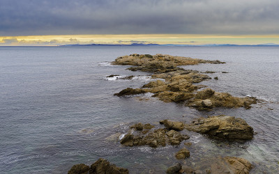 壮丽的地中海玫瑰景观，日落的克鲁斯岬，布拉瓦海岸，España