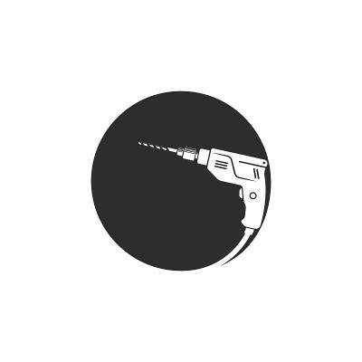 钻机图标矢量插图设计