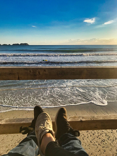 巴利阿里岛佩格拉海滩的日落。西班牙海岸