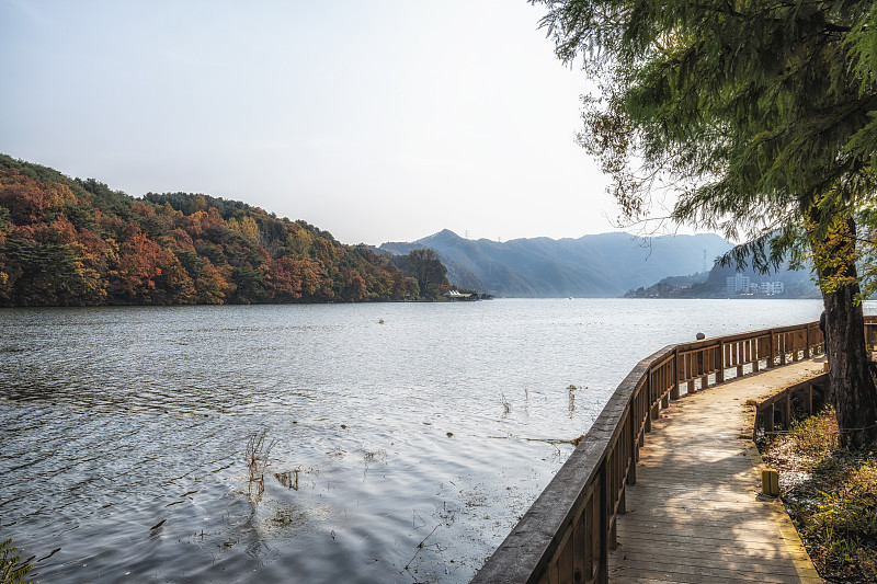 Cheongpyeong湖视图