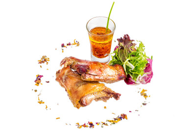 鱼菜——炸鱼片配蔬菜