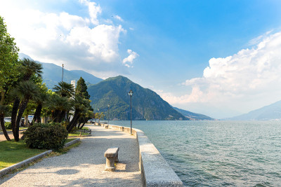 美丽的风景在科莫意大利湖