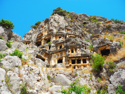 岩石的坟墓,Demre。