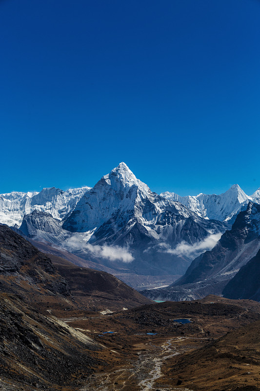 喜马拉雅山的雪山