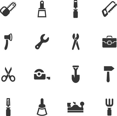 工作工具图标集