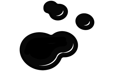 黑色油漆(墨水)滴下来