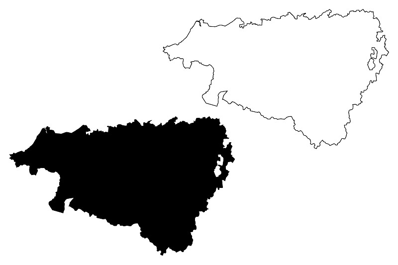 Pyrenees-Atlantiques部门地图