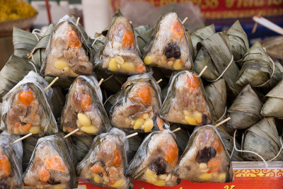 金字塔形状的饺子