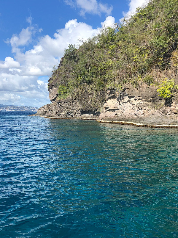 加勒比海东部阳光明媚的岛屿