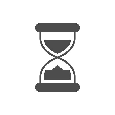 沙漏符号图标或时间概念