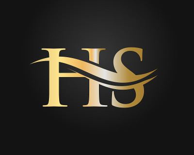 HS链接的商业标志和公司标识。创意字母HS标志向量