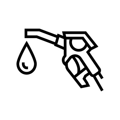 氢气站线图标矢量插图
