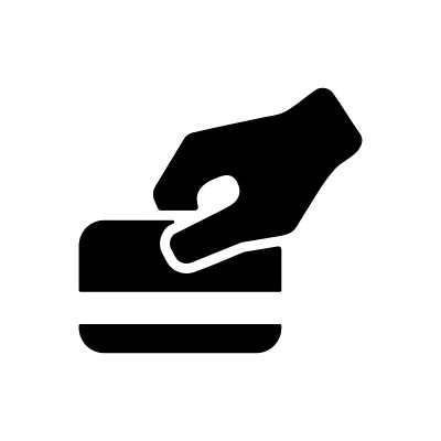购买时手刷信用卡字形图标