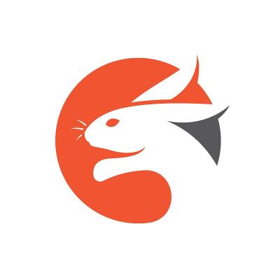兔子标志图像插图