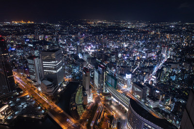 横滨美丽的夜景