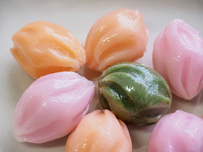 韩国美食松糕，蜜糖年糕