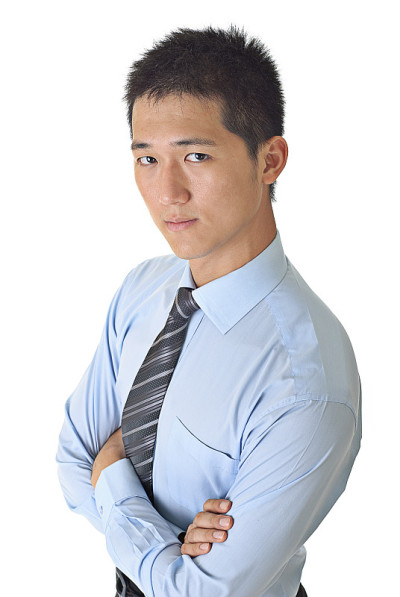 英俊的商人