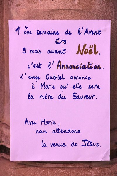 The Annunciation。Lagny-sur-Marne。他和玛恩法国。欧洲。