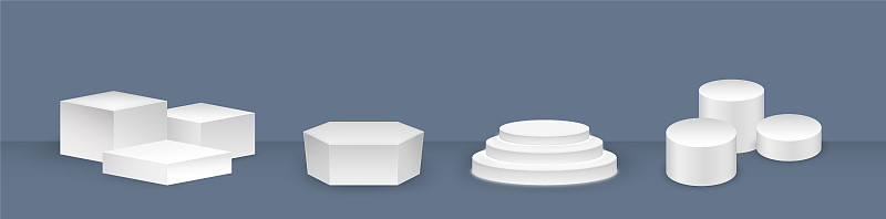 3 d白色讲台