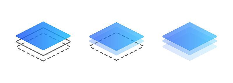 图层线图标集。布局的迹象。矢量在孤立的白色背景。每股收益10