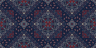 Seamless pattern based on ornament paisley Bandana