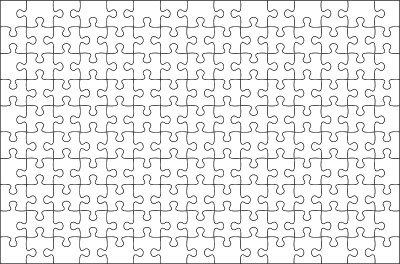 模拟拼图拼图大小为15x10在游戏中的重叠谜题每张图片。