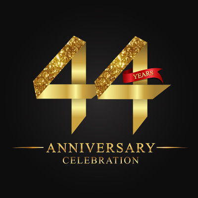 44周年庆典标志