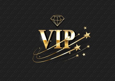 VIP俱乐部邀请矢量模板。豪华的3d标志与金色渐变框架。优惠、优质会员卡设计理念。现实的私人俱乐部徽