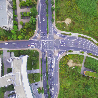 以上街道十字路口