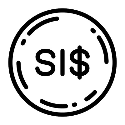 所罗门群岛一美元硬币图标矢量插图