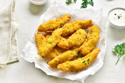 酥脆炸鸡胸条