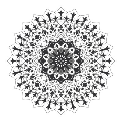 Mandala Fleur de lys.