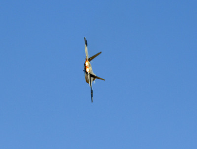 F-22猛禽关闭加力燃烧室