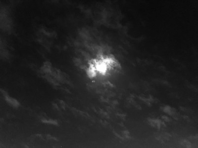 月亮,夜晚,天空,黑色,白色