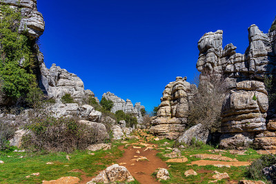 El Torcal de Antequera, Andalusia, Spain，在Antequer