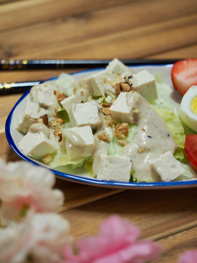 亚洲菜豆腐沙拉
