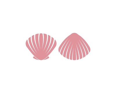 扇贝模板矢量图标插图