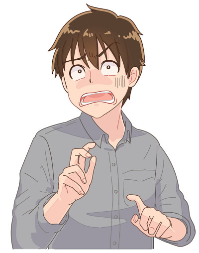 穿灰色衣服的男孩绝望了。