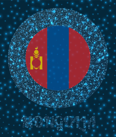 蒙古的徽章。