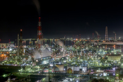 yokkaichi市植物夜景