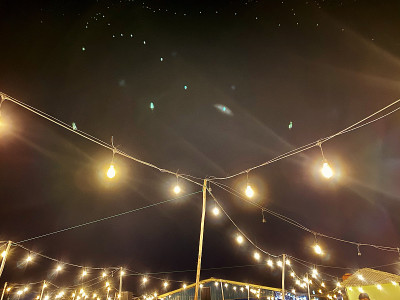 夜晚的城市灯光