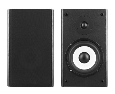 白色的木质扬声器