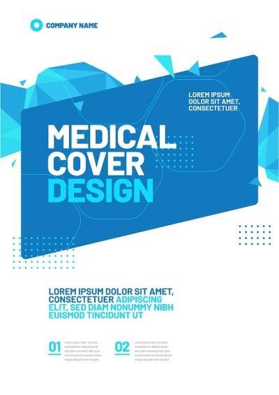 Vector layout design template for medicine. A4 siz