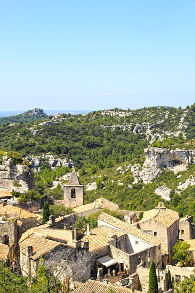 法国普罗旺斯村的Les baux de provence村。
