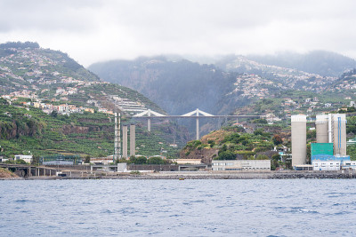 从Funchal城市的海景