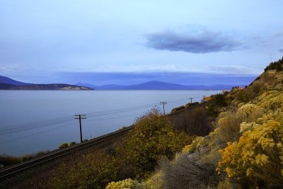 上克拉马斯湖日出，美国俄勒冈州